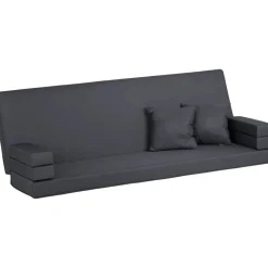 Kissen 'Star' wasserabweisend anthrazit 57 x 183 x 10 cm