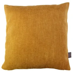 Kissen 'Struktur' senffarben 45 x 45 cm