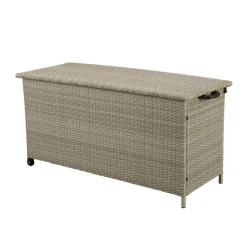 Kissenbox 'Elli' Kunststoff beige/grau 120 x 60 x 50 cm
