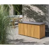 Kissenbox 'Filippa' Polyethylen braun/schwarz 133,5 x 54,5 x 65 cm