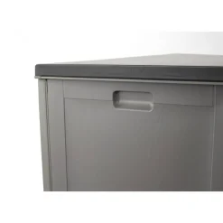 Kissenbox 'Molly M' Kunststoff grau/schwarz 143,5 x 56,8 x 53,4 cm