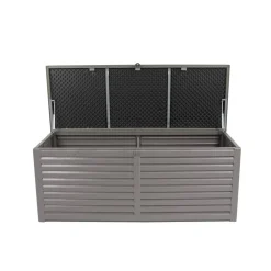 Kissenbox 'Molly M' Kunststoff grau/schwarz 143,5 x 56,8 x 53,4 cm