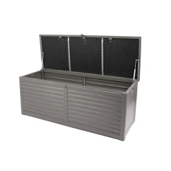 Kissenbox 'Molly M' Kunststoff grau/schwarz 143,5 x 56,8 x 53,4 cm