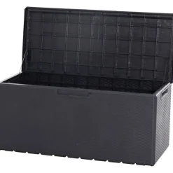 Kissenbox 'Portofino' Kunststoff anthrazit 123,7 x 60,5 x 56,2 cm