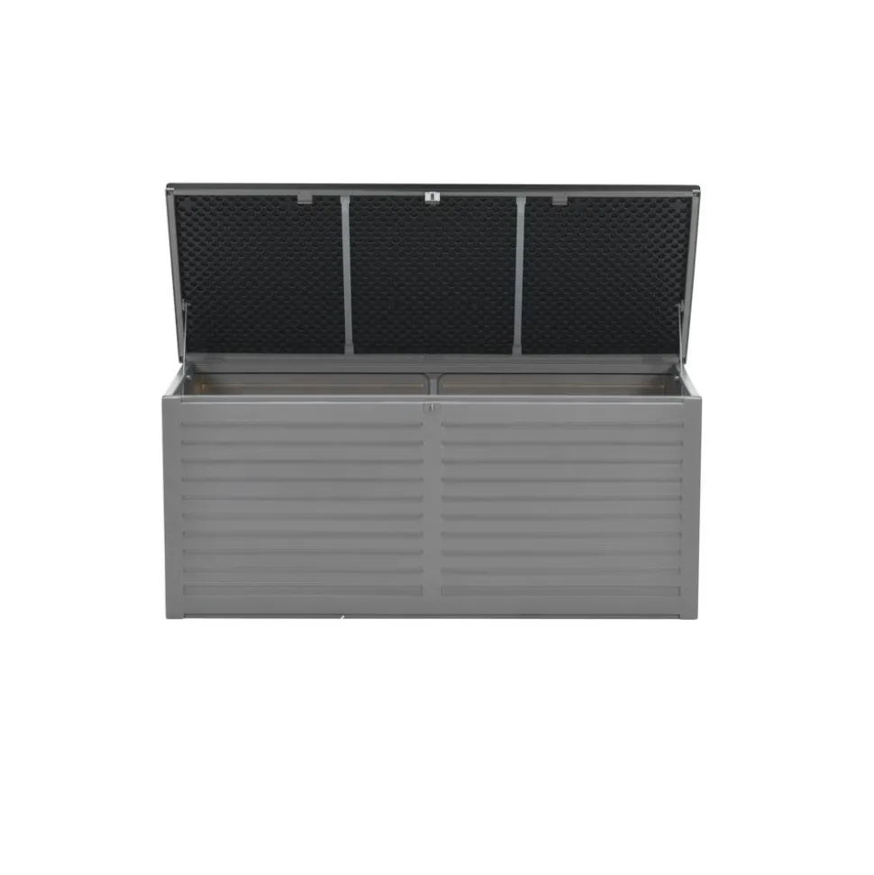 Kissenbox 'Primo' grau/schwarz 146,4 x 61 x 64,4 cm
