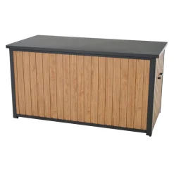 Kissenbox 'Sabano' Aluminium braun/anthrazit 159 x 83 x 79 cm