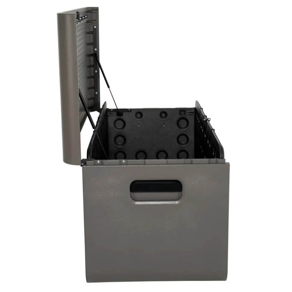 Kissenbox 'Space' Hart-Polyethylen grau 146,7 x 77,2 x 72,4 cm
