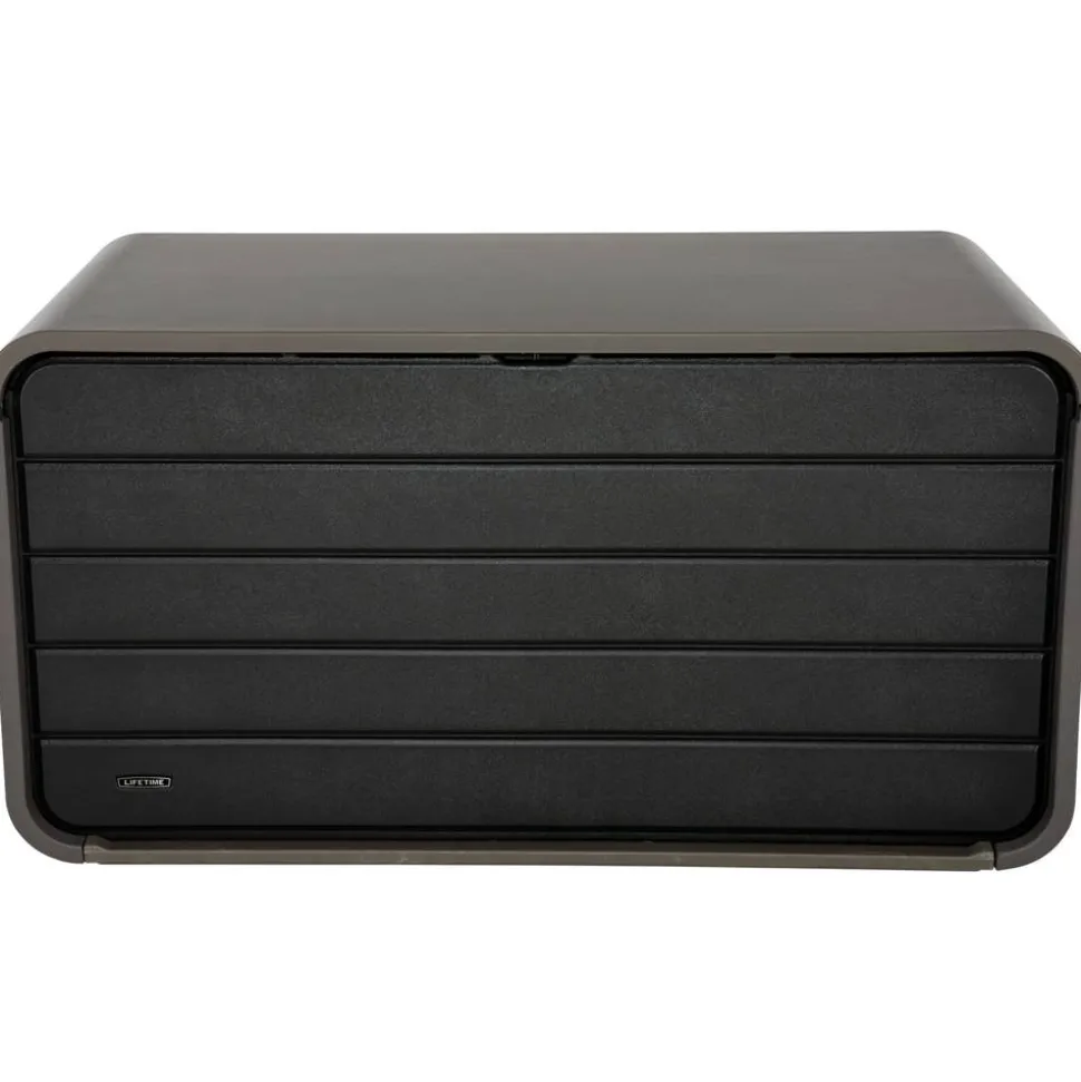 Kissenbox 'Space' Hart-Polyethylen grau 146,7 x 77,2 x 72,4 cm