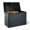 Kissenbox 'Woody' Kunststoff anthrazit 77,5 x 52,7 x 44,5 cm