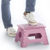 Klapphocker beerenfarben 35 x 22 x 28 cm