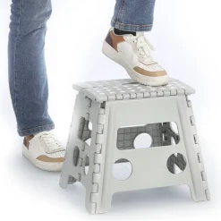 Klapphocker grau 37 x 32 x 30 cm
