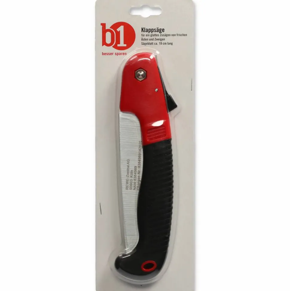 Klappsäge rot/schwarz 18 cm