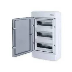 Kleinverteiler 'N36-D' zur Aufputzmontage 3-reihig lichtgrau 53,4 x 31,9 x 14,4 cm