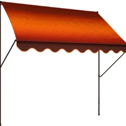 Klemmmarkise 'Exklusiv' mit Volant/wasserabweisend 300 x 150 cm