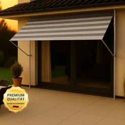 Klemmmarkise 'Premium' wasserabweisend 400 x 170 cm