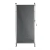 Klemmsichtschutz Aluminium/Stahl anthrazit 120 x 316 cm