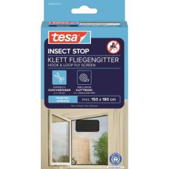 Klett Fensterfliegengitter 'Standard' anthrazit 150 x 180 cm