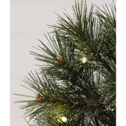 Künstlicher Weihnachtsbaum 'Jasper' mit 10 LEDs grün frosted Ø 30 x 45 cm