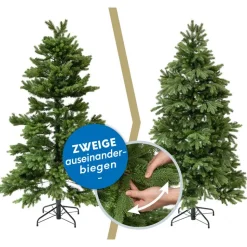 Künstlicher Weihnachtsbaum 'Vermont Fichte' grün Ø 129 x 180 cm