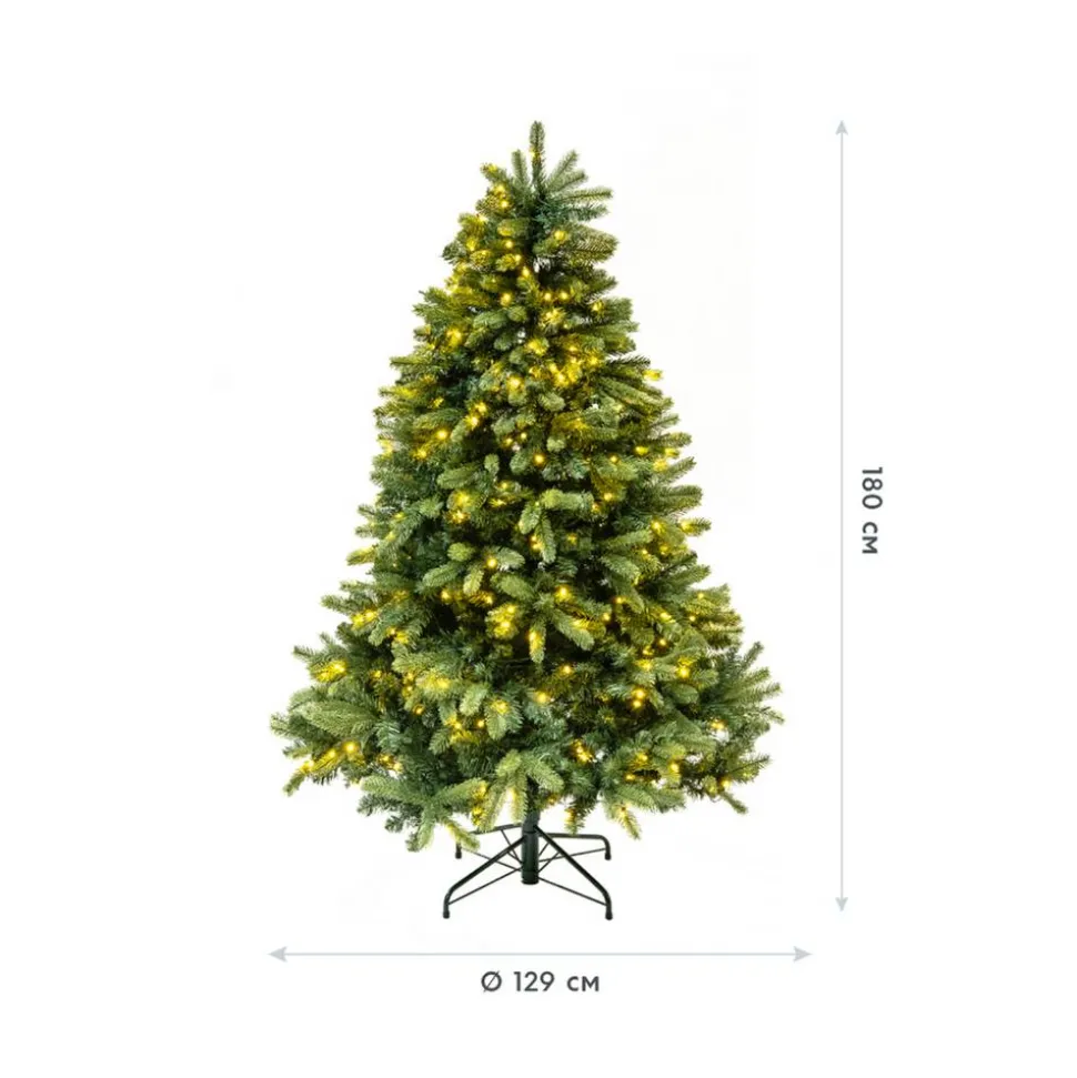 Künstlicher Weihnachtsbaum 'Vermont Fichte' grün Ø 129 x 180 cm