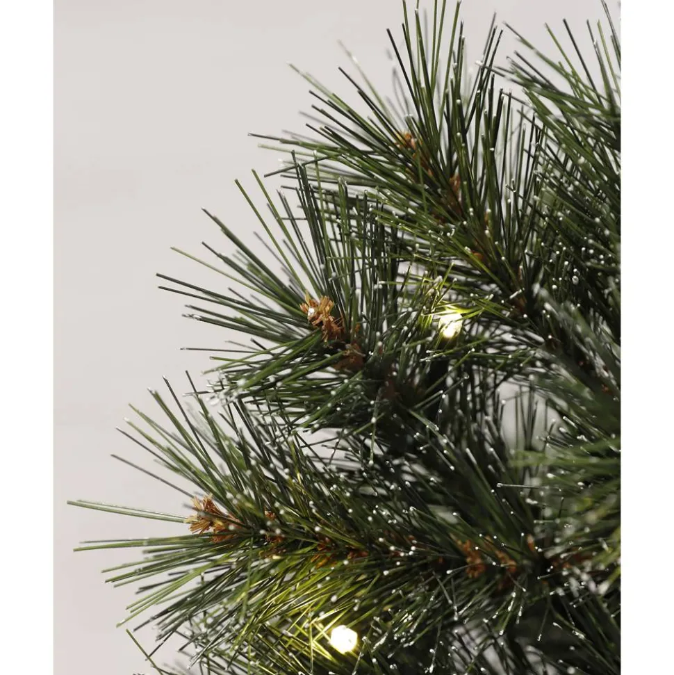 Künstlicher Weihnachtsbaum 'Jasper' mit 20 LEDs grün frosted Ø 40 x 60 cm