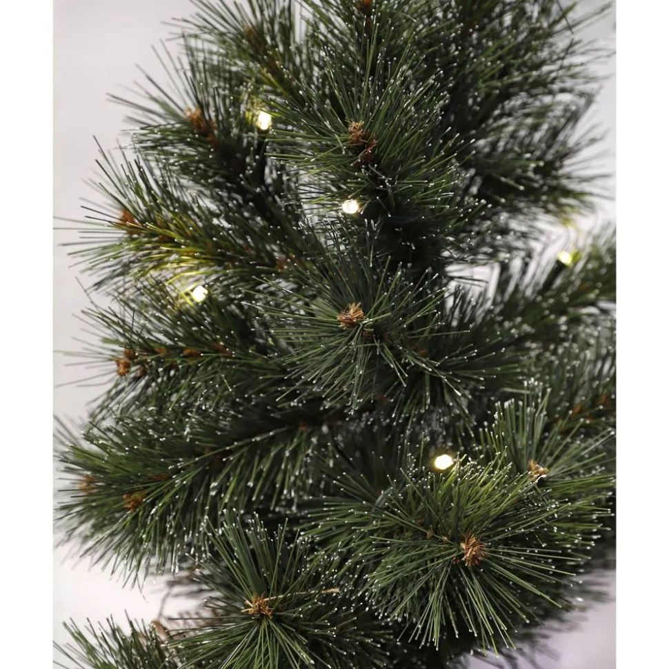 Künstlicher Weihnachtsbaum 'Jasper' mit 20 LEDs grün frosted Ø 40 x 60 cm