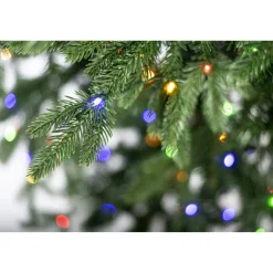 Künstlicher Weihnachtsbaum 'Sherwood' Fichte mit 800 LEDs in warmweiß/bunt, Fernbedienung, Ständer Ø 134 x 210 cm