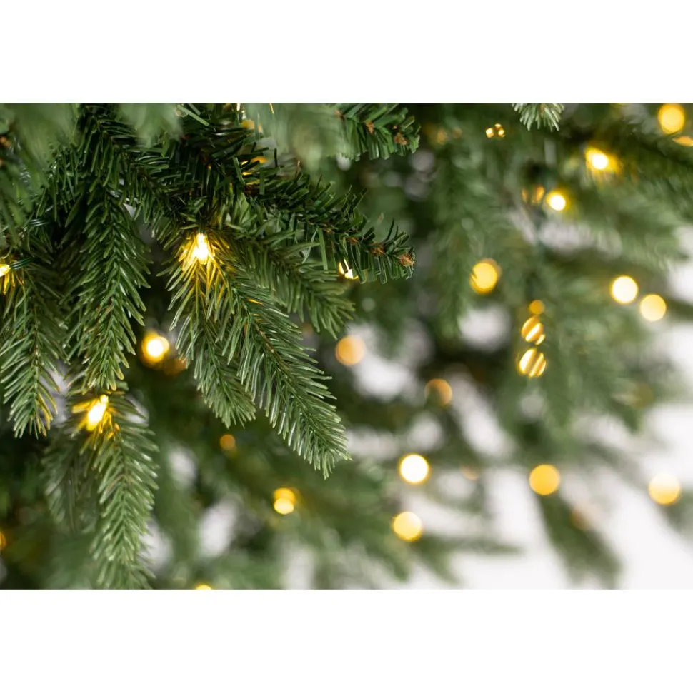 Künstlicher Weihnachtsbaum 'Sherwood' Fichte mit 800 LEDs in warmweiß/bunt, Fernbedienung, Ständer Ø 134 x 210 cm