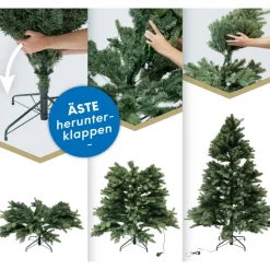 Künstlicher Weihnachtsbaum 'Roswell Kiefer' grün Ø 122 x 210 cm
