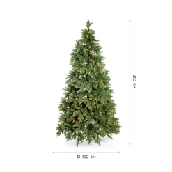 Künstlicher Weihnachtsbaum 'Roswell Kiefer' grün Ø 122 x 210 cm
