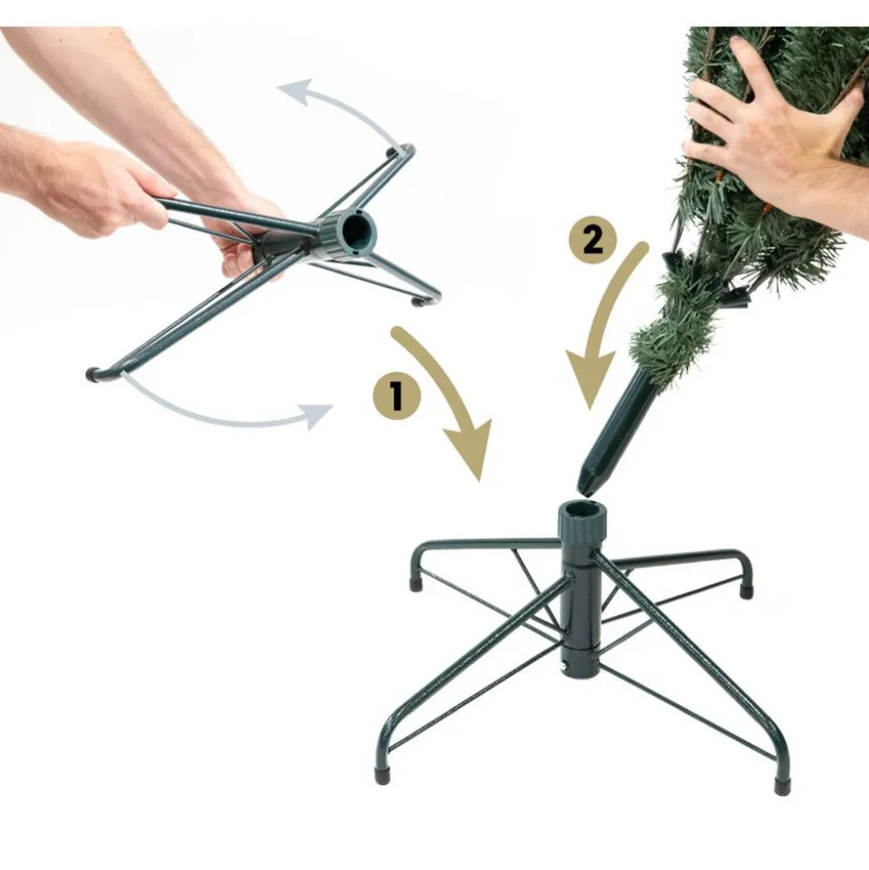 Künstlicher Weihnachtsbaum 'Roswell Kiefer' grün Ø 122 x 210 cm