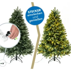 Künstlicher Weihnachtsbaum 'Roswell Kiefer' grün Ø 122 x 210 cm