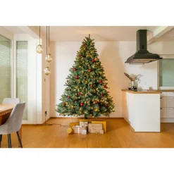 Künstlicher Weihnachtsbaum 'Vermont' Fichte mit 500 LEDs in warmweiß, Ständer Ø 150 x 210 cm