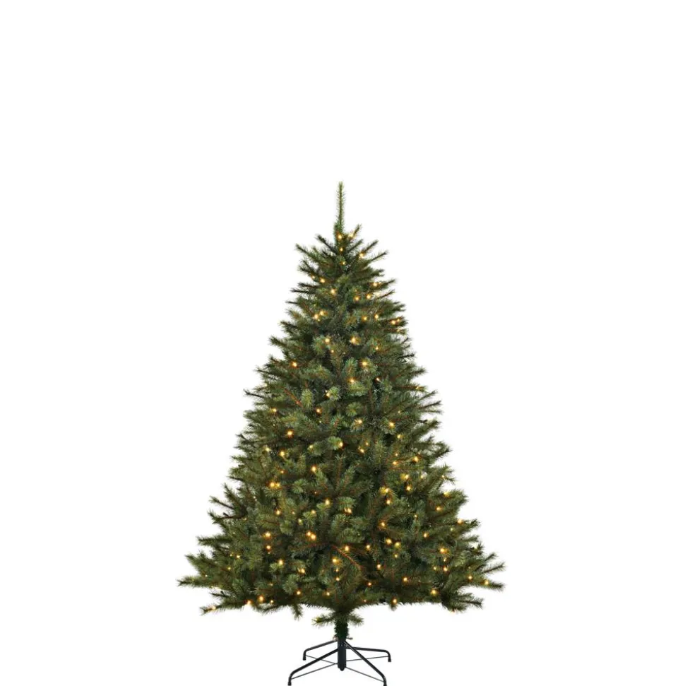 Künstlicher Weihnachtsbaum 'Vail' grün 155 cm, mit LED-Beleuchtung