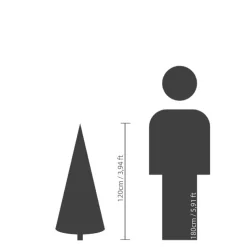Künstlicher Weihnachtsbaum 'Birmingham' grün 120 cm, mit LED-Beleuchtung