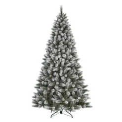 Künstlicher Weihnachtsbaum 'Aspen' grün/frosted 155 cm