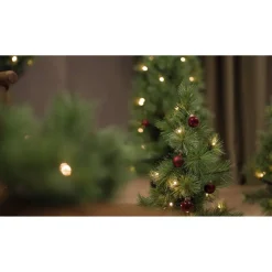Künstlicher Weihnachtsbaum 'Jasper' grün 90 cm mit LED-Beleuchtung