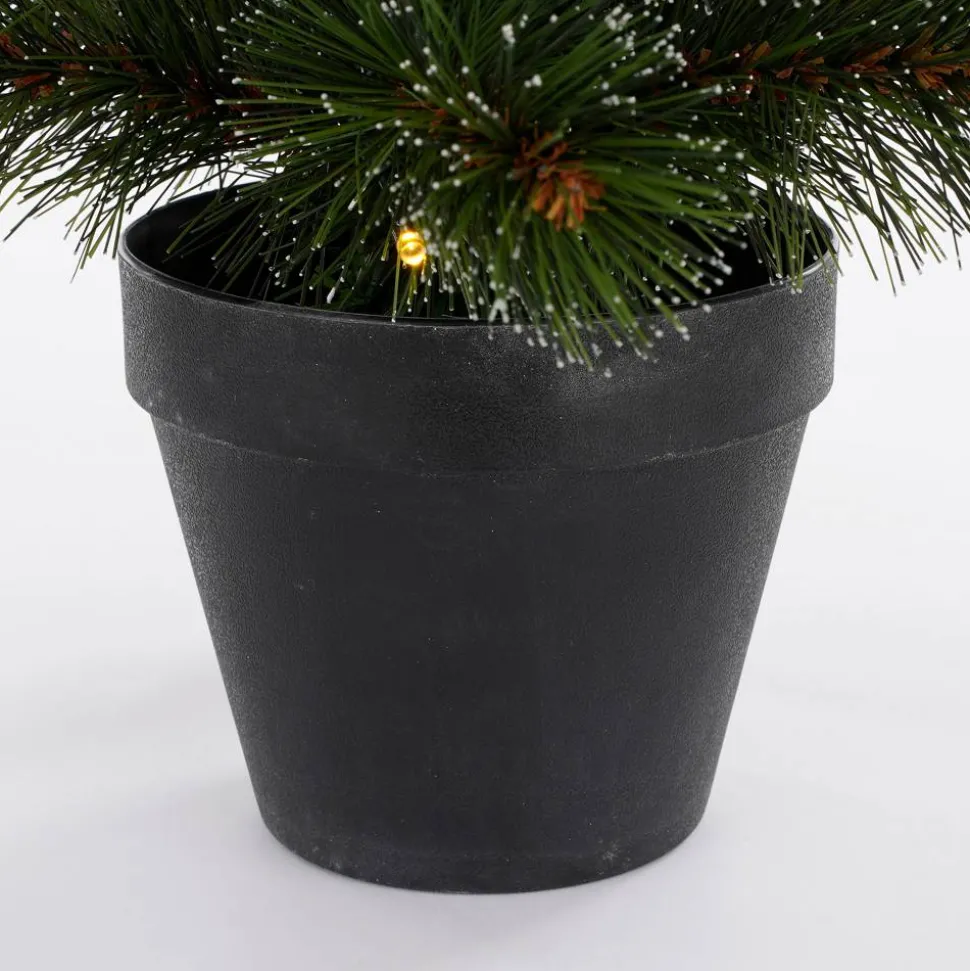 Künstlicher Weihnachtsbaum 'Jasper' grün 90 cm mit LED-Beleuchtung