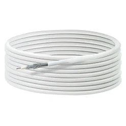 Koaxialkabel "Ultimate" weiß 110 dB Ø 7 mm 10 m