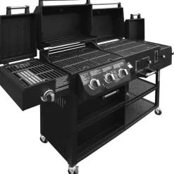 Kombigrill 4-in1 'Arizona' schwarz 203 x 127 x 60 cm