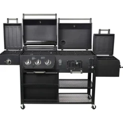 Kombigrill 4-in1 'Arizona' schwarz 203 x 127 x 60 cm