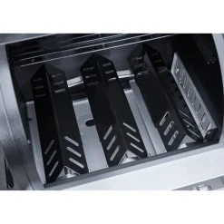 Kombigrill schwarz 236 x 138 x 68 cm