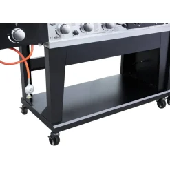 Kombigrill schwarz 236 x 138 x 68 cm
