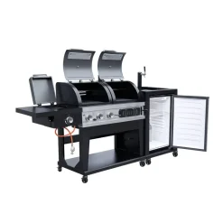 Kombigrill schwarz 236 x 138 x 68 cm