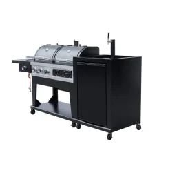 Kombigrill schwarz 236 x 138 x 68 cm