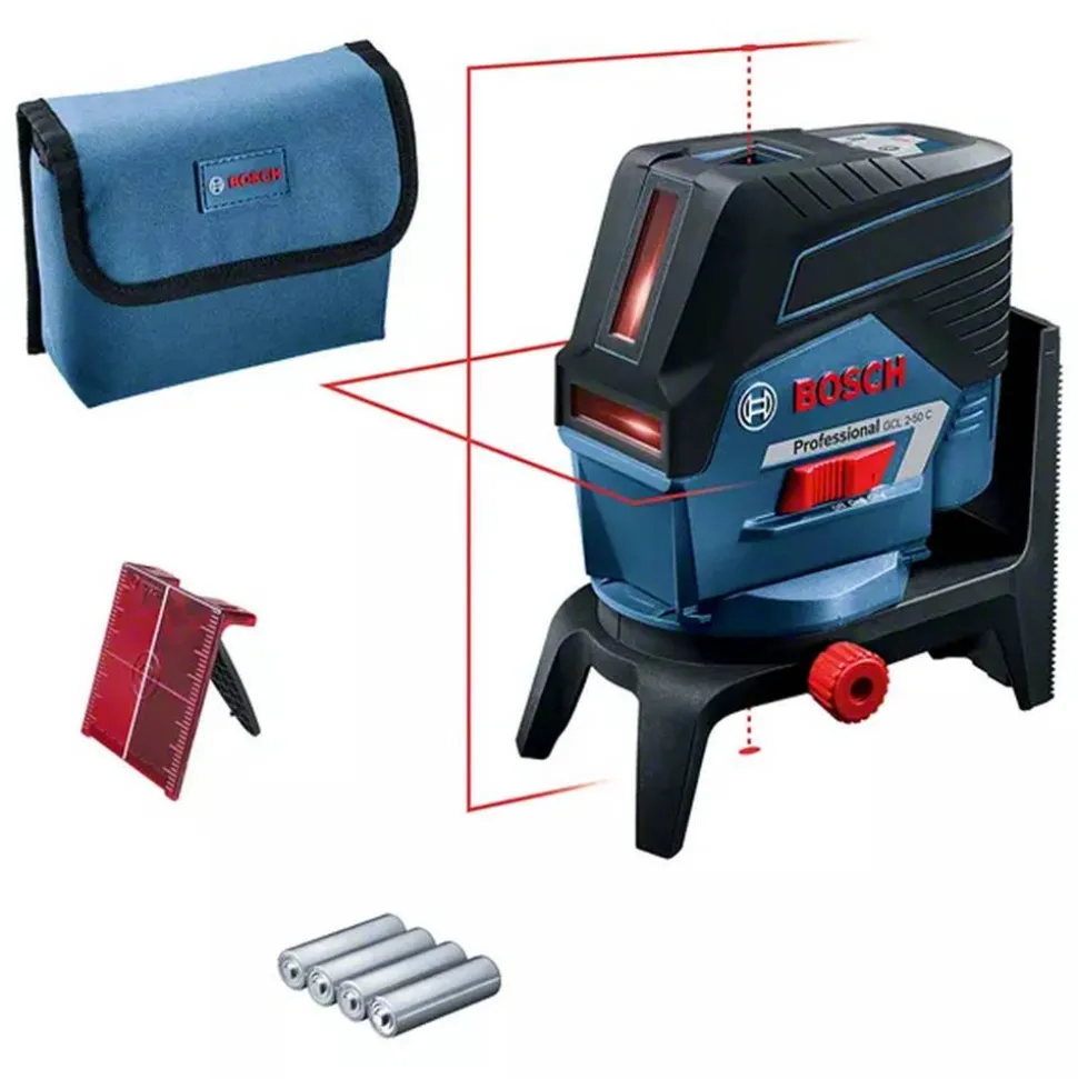 Kombilaser 'Professional GCL 2-50 C' mit Laserzieltafel und Schutztasche