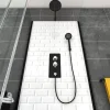 Komplettdusche 'Metro 80' mit Schwenktür schwarz 80 x 80 x 230 cm