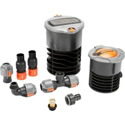 Komplett-Set Sprinklersystem, mit Versenk-Viereckregner