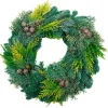 Koniferen-Adventskranz grün Ø 30 cm