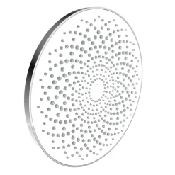 Kopfbrause 'Capri' chromefarben/weiß Ø 26 cm